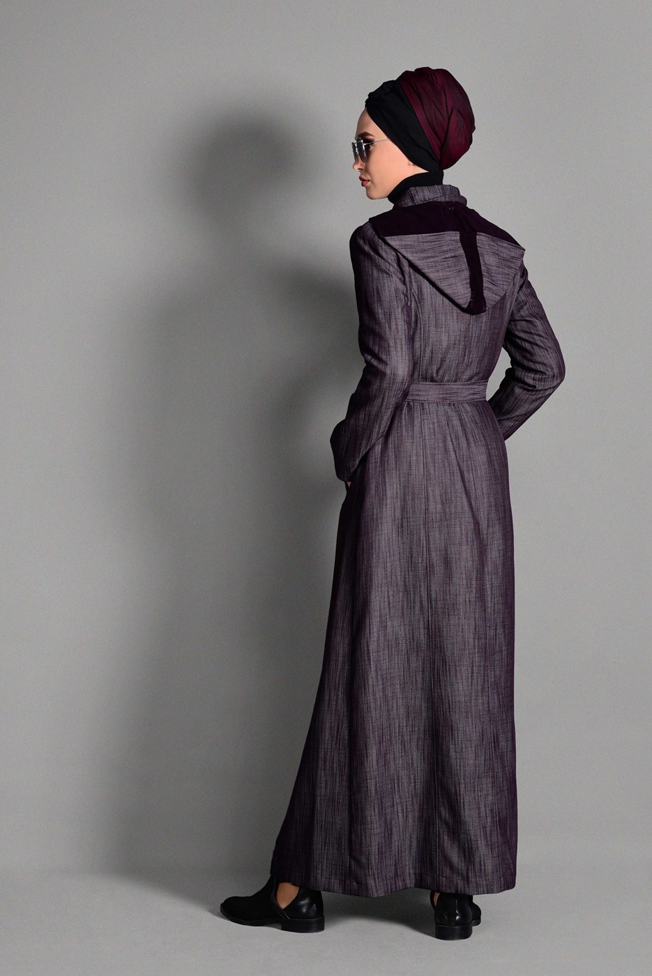 Hijab clothing PLUM HOOKED OVERCOAT 1146 