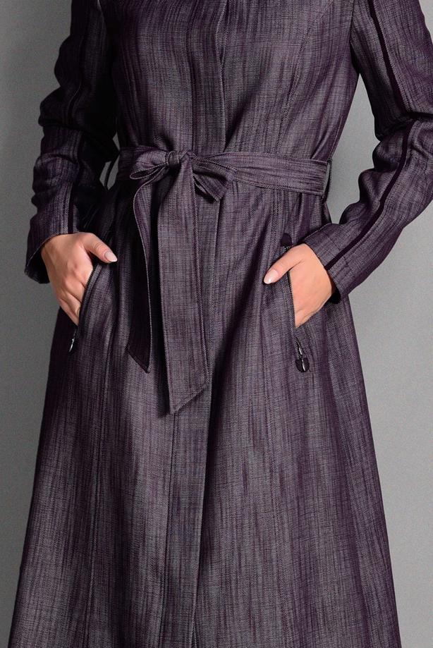 Hijab clothing PLUM HOOKED OVERCOAT 1146  - TRENDTESETTÜR