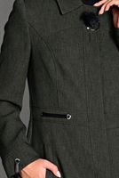 Tesettür giyim HAKİ GİZLİ DÜĞMELİ CEP DETAYLI PARDESÜ 1154 