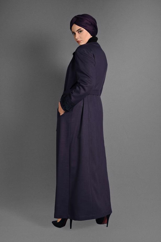 Vêtements hijab PRUNE PARDESSUS FRANGE 1156 - TRENDTESETTÜR