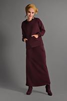 Vêtements hijab ROUGE BORDEAUX TAILLEUR AVEC POCHE 1206 