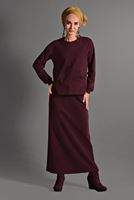 Vêtements hijab ROUGE BORDEAUX TAILLEUR AVEC POCHE 1206 