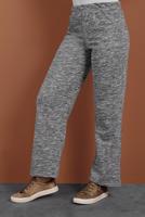 Tesettür giyim SİYAH BELİ LASTİKLİ ÖRME PANTOLON 5746
