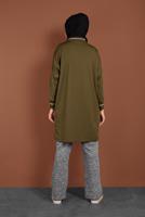 Tesettür giyim SİYAH BELİ LASTİKLİ ÖRME PANTOLON 5746