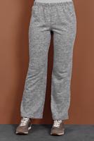 Hijab clothing GREY ELASTIC-WAIST KNIT PANTS 5746 