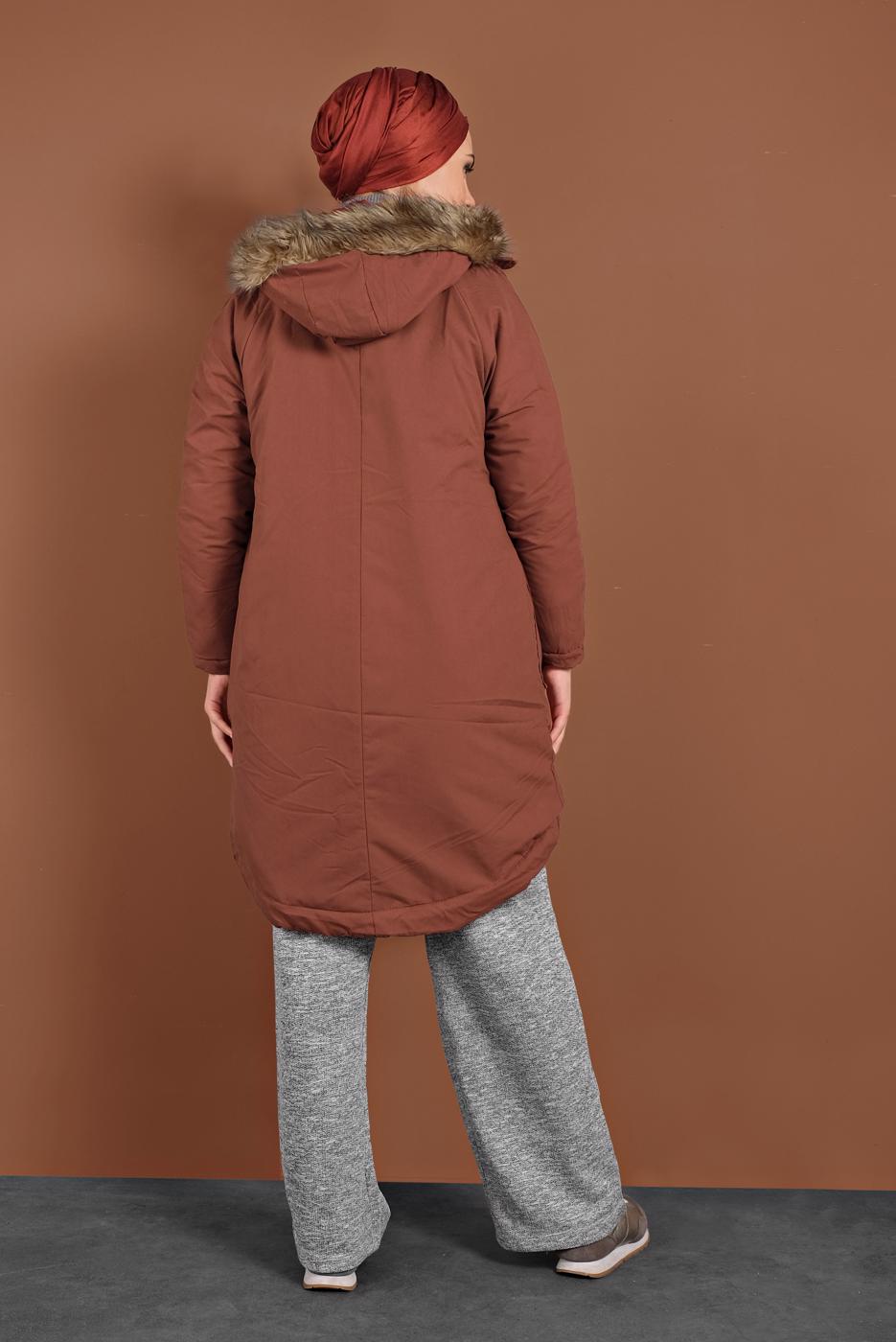 Hijab clothing GREY ELASTIC-WAIST KNIT PANTS 5746 