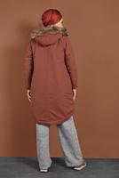 Hijab clothing GREY ELASTIC-WAIST KNIT PANTS 5746 