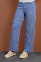 Tesettür giyim LACİVERT BELİ LASTİKLİ ÖRME PANTOLON 5746