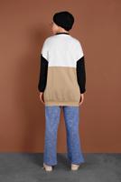 Tesettür giyim LACİVERT BELİ LASTİKLİ ÖRME PANTOLON 5746