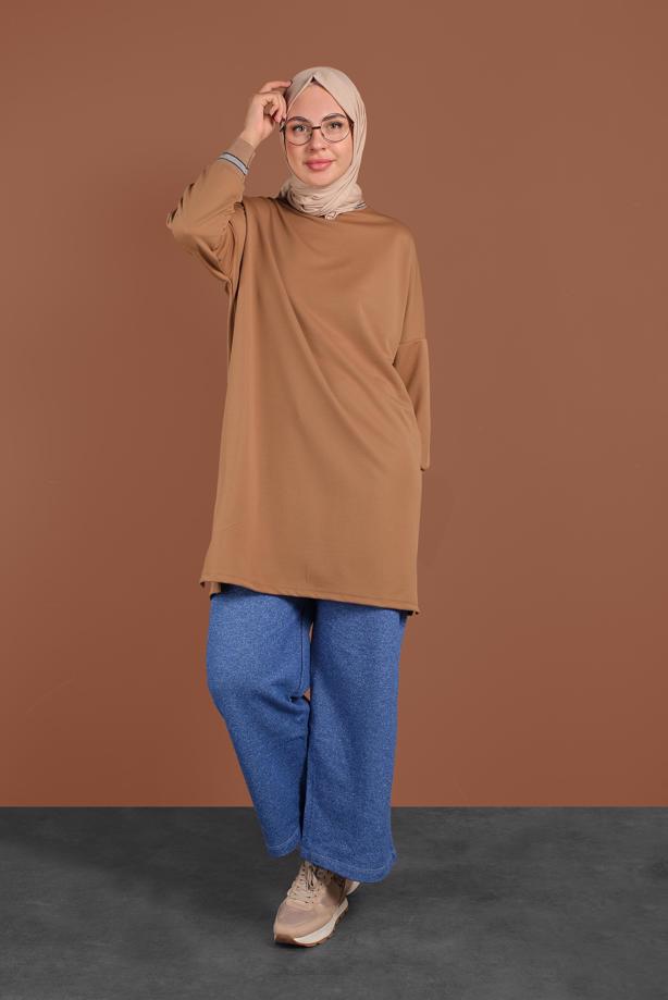 Vêtements hijab  ELASTIC-WAIST KNIT PANTS 5746  - TRENDTESETTÜR