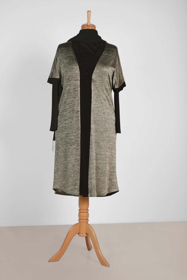 Vêtements hijab OR TUNIQUE À JASPÉE 2851-2  - TRENDTESETTÜR