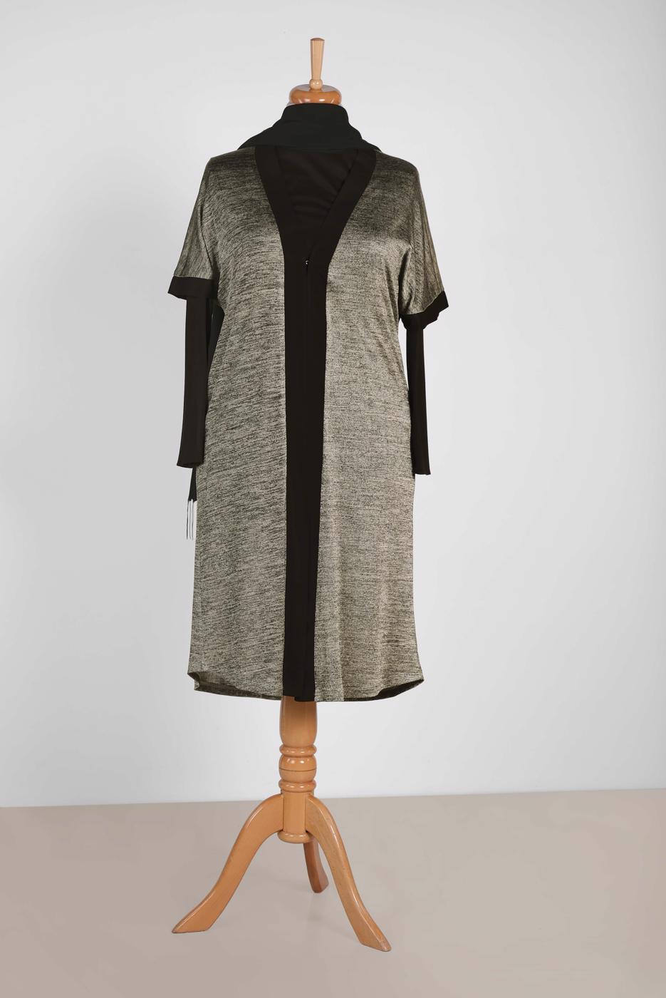 Tesettür giyim ALTIN KIRÇILLI 2′Lİ TUNİK 2851-2