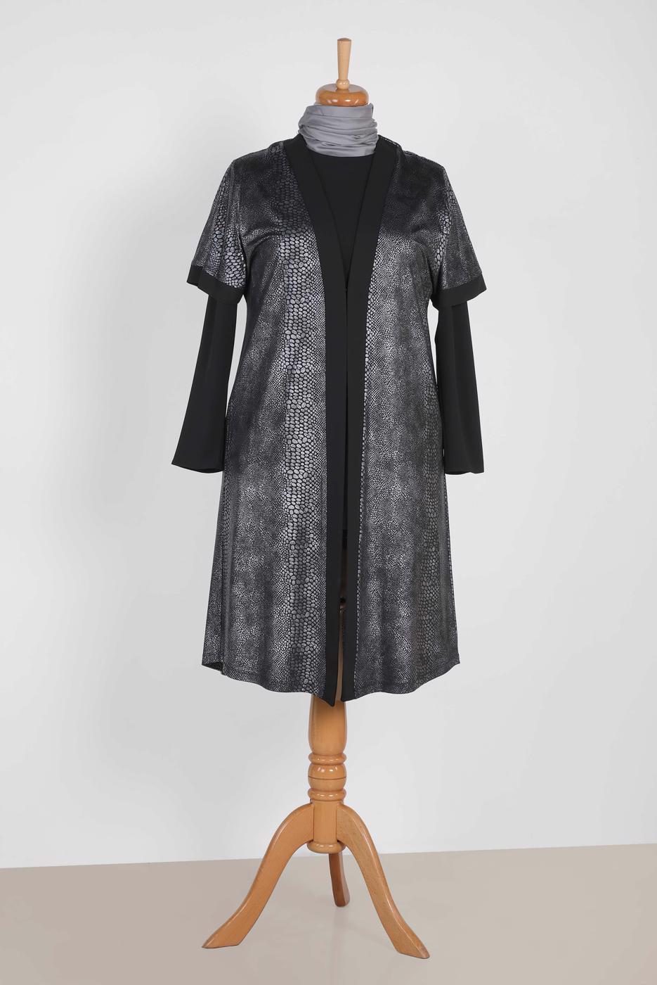 Vêtements hijab GRIS T 2851-3 Alvina Brina Tunik