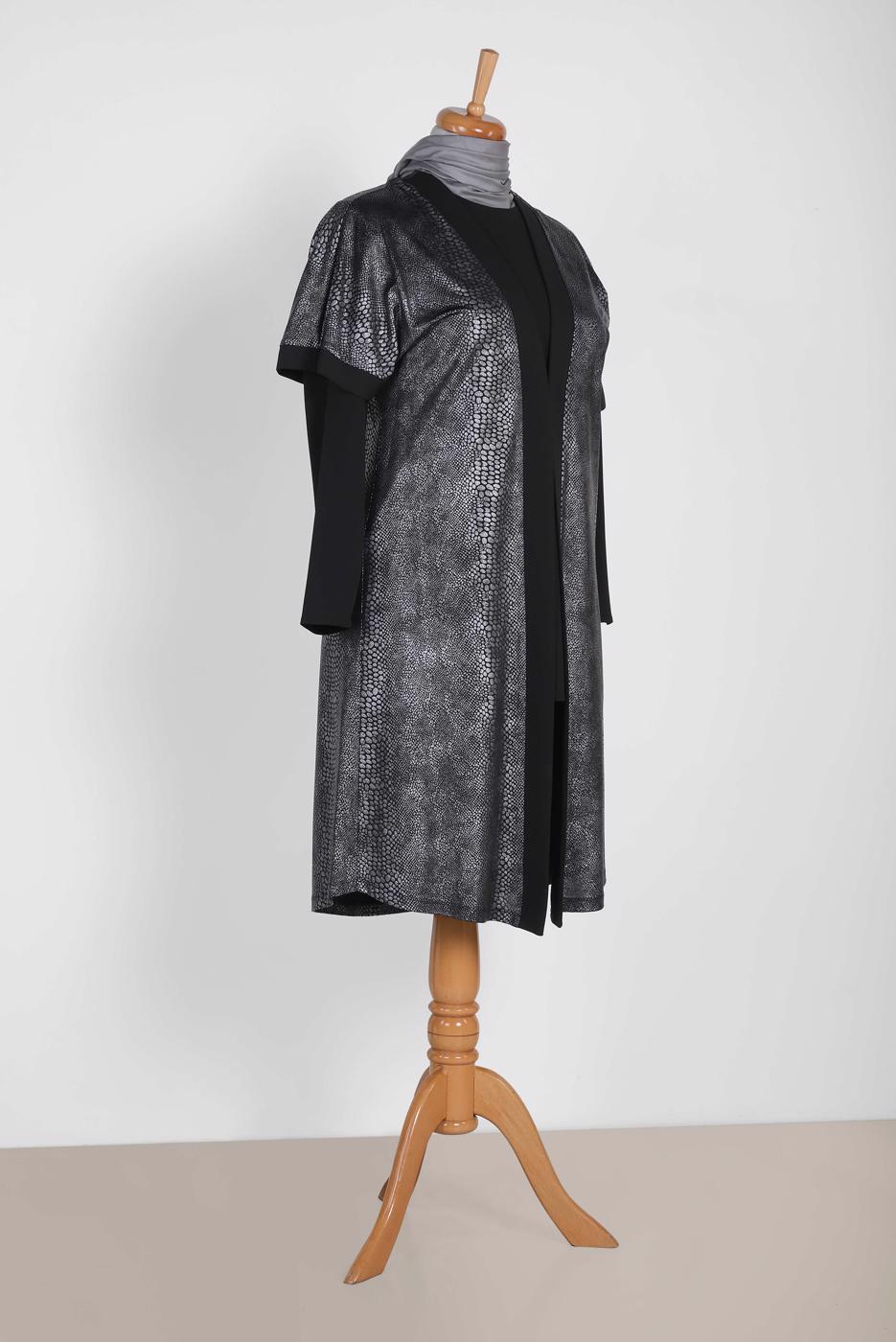 Vêtements hijab GRIS T 2851-3 Alvina Brina Tunik