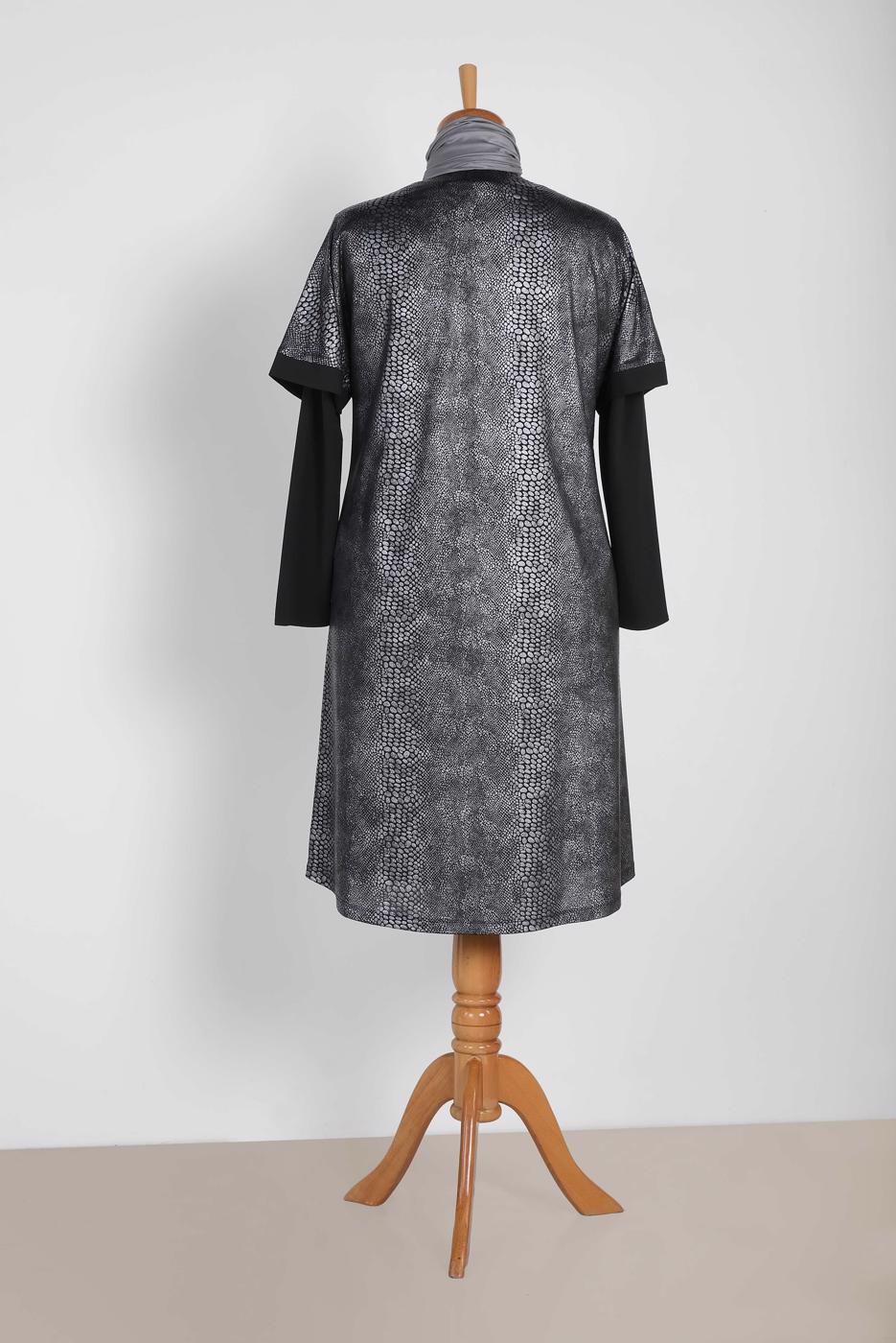 Vêtements hijab GRIS T 2851-3 Alvina Brina Tunik