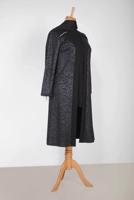 Tesettür giyim SİYAH ALVİNA OMUZLARI TAŞ BASKI DETAYLI DESENLİ 2&prime;Lİ TUNİK 2854-1	