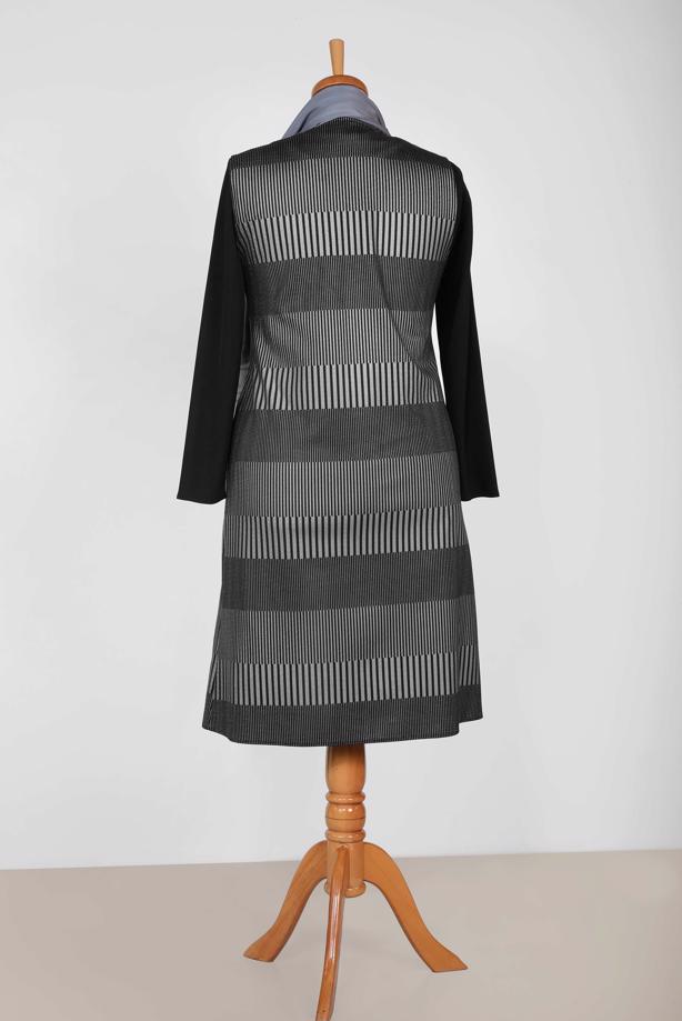 Vêtements hijab GRIS T 2856-1 Alvina Lara 2′li Tunik - TRENDTESETTÜR