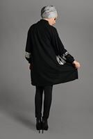 Hijab clothing BLACK SEQUINED KNIT TUNIC 18102 