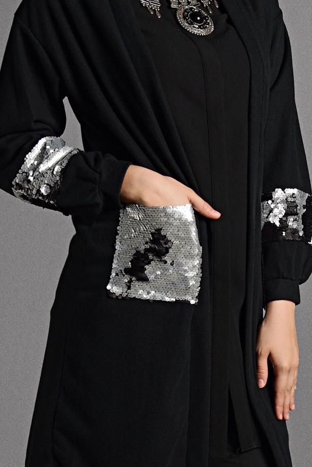 Vêtements hijab  SEQUINED KNIT TUNIC 18102  - TRENDTESETTÜR