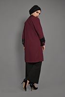 Vêtements hijab ROUGE BORDEAUX TUNIQUE EN TRICOT À SEQUINS 18102 