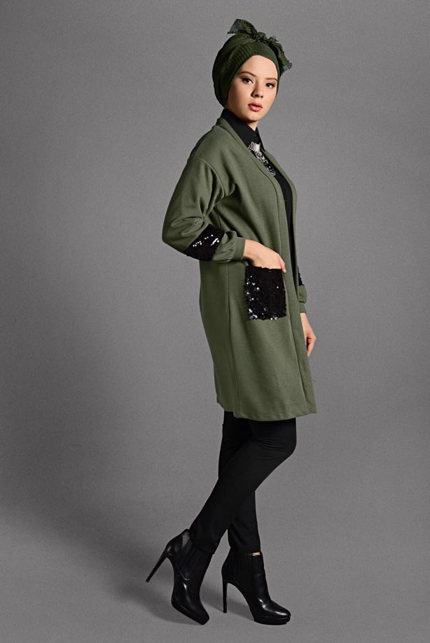 Vêtements hijab  SEQUINED KNIT TUNIC 18102  - TRENDTESETTÜR