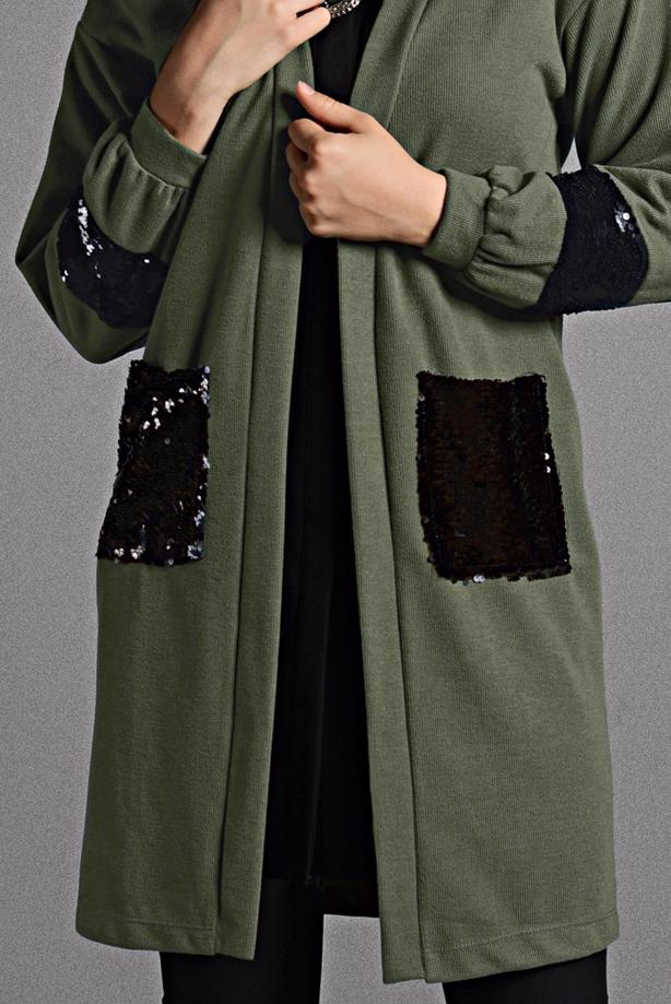 Vêtements hijab  SEQUINED KNIT TUNIC 18102  - TRENDTESETTÜR