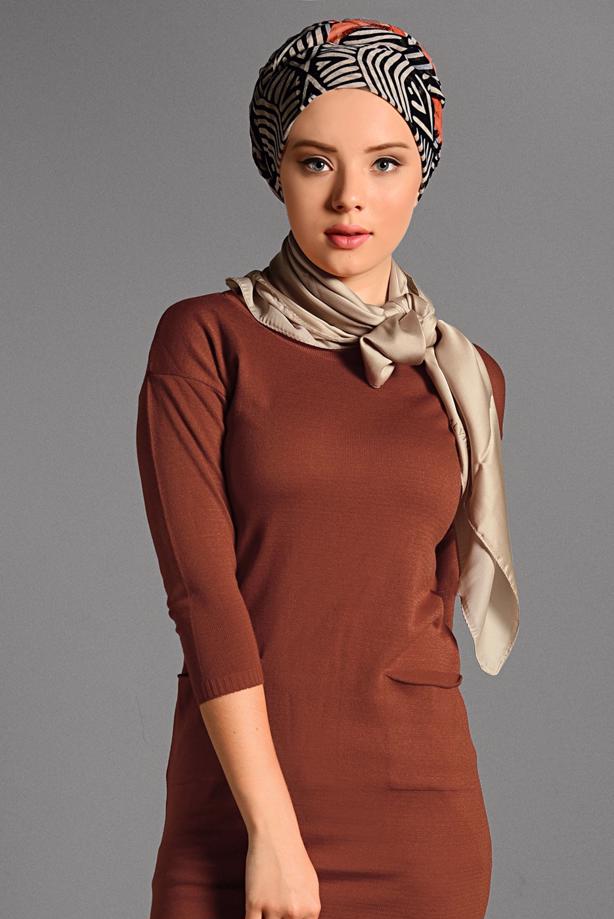 Vêtements hijab  CREW-NECK KNIT TUNIC 42815  - TRENDTESETTÜR