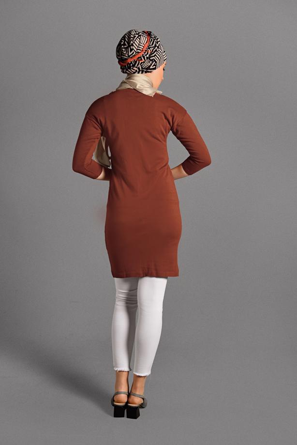 Vêtements hijab  CREW-NECK KNIT TUNIC 42815  - TRENDTESETTÜR