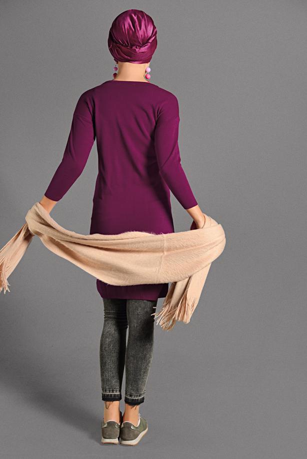 Vêtements hijab  CREW-NECK KNIT TUNIC 42815  - TRENDTESETTÜR