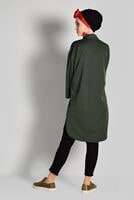 Hijab clothing KHAKI BUTTONED SHIRT-COLLAR TUNIC WITH POCKETS 65102 