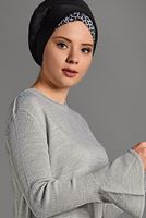 Vêtements hijab GRIS TUNIQUE EN TRICOT À VOLANTS 96715 