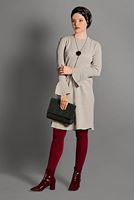 Tesettür giyim BEJ VOLANLI TRİKO TUNİK T 96715