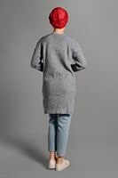 Vêtements hijab GRIS TUNIQUE BRILLANTE EN TRICOT 0008