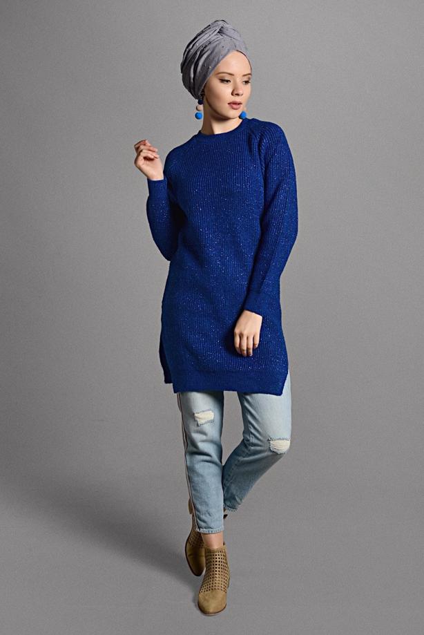 Vêtements hijab  SPARKLY KNIT TUNIC 0008  - TRENDTESETTÜR