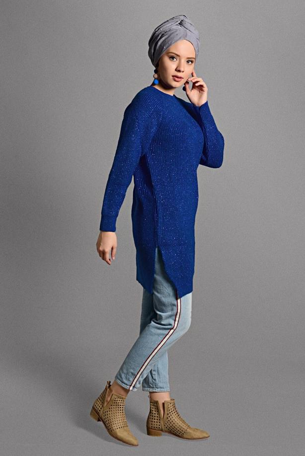 Vêtements hijab  SPARKLY KNIT TUNIC 0008  - TRENDTESETTÜR