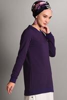 Hijab clothing PURPLE SPORT TUNIC 1342 