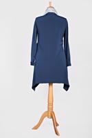 Tesettür giyim LACİVERT YAKASI ÜÇ BOYUTLU ÇİÇEK DETAYLI TUNİK 2754