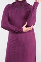 Vêtements hijab FUCHSIA ALVINA TUNIQUE MODESTE AVEC GEMME T 2774