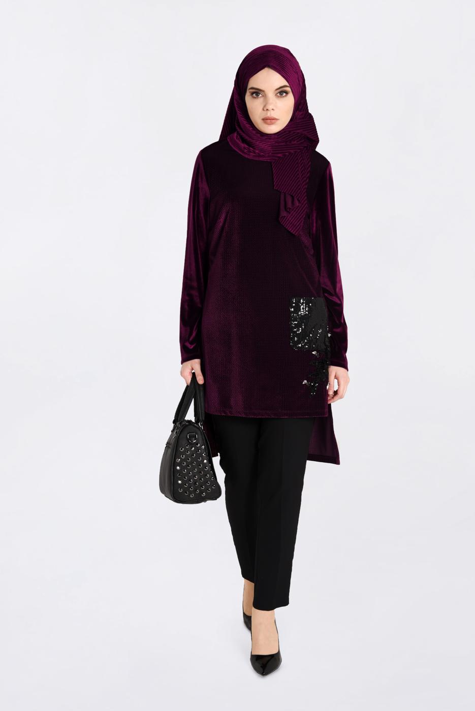 Vêtements hijab PRUNE T 2850 Alvina Enbos Tunik