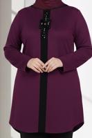 Vêtements hijab POURPRE T 2852 Alvina Burçin Tunik
