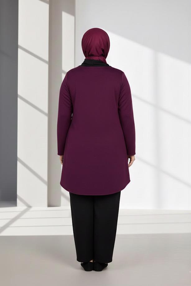 Vêtements hijab POURPRE T 2852 Alvina Burçin Tunik - TRENDTESETTÜR