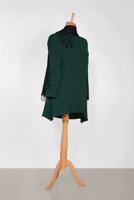 Tesettür giyim MAVİ ALVİNA BONCUK İŞLEMELİ KREP TUNİK 2853	