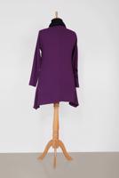 Tesettür giyim MOR ALVİNA BONCUK İŞLEMELİ KREP TUNİK 2853	