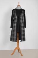 Vêtements hijab GRIS T 2856 Alvina Lama 2 2&prime;li Tunik