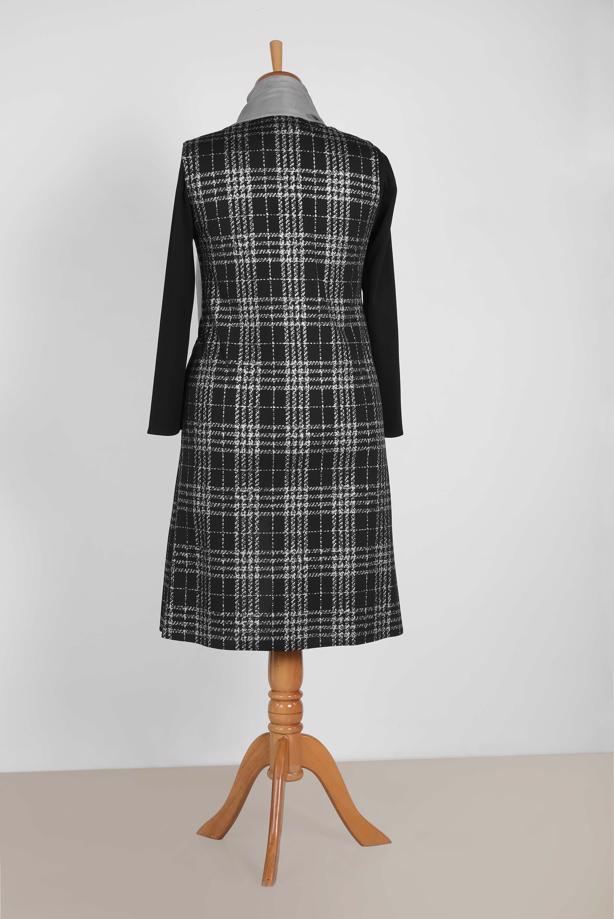 Vêtements hijab GRIS T 2856 Alvina Lama 2 2′li Tunik - TRENDTESETTÜR