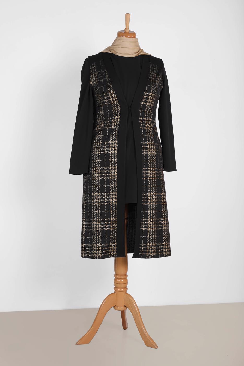 Vêtements hijab OR T 2856 Alvina Lama 2 2′li Tunik