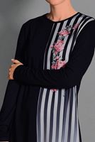 Tesettür giyim LACİVERT DESENLİ TUNİK 4636