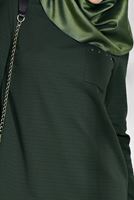 Tesettür giyim HAKİ ARKASI UZUN CEPLİ TUNİK 4773