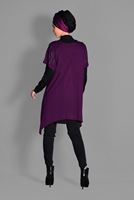 Tesettür giyim MOR SİM DETAYLI 2&prime;Lİ TUNİK 4787 