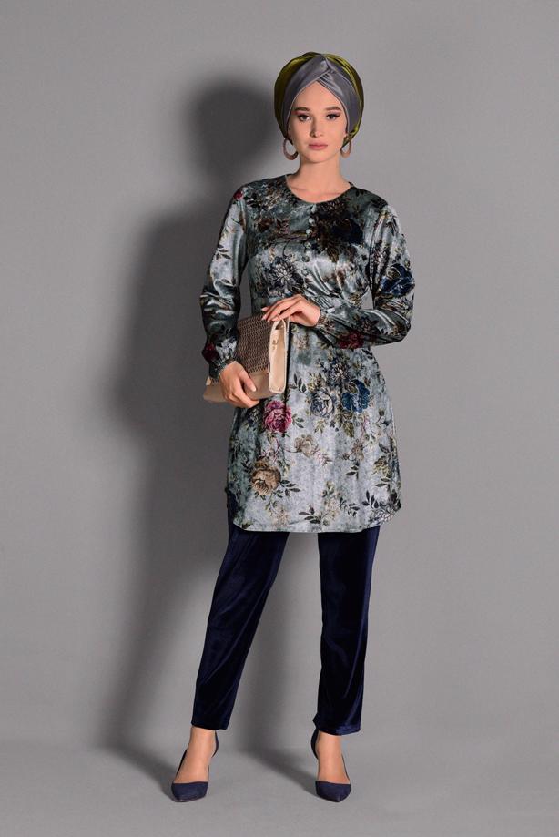 Tesettür giyim  Floral Desenler - TRENDTESETTÜR